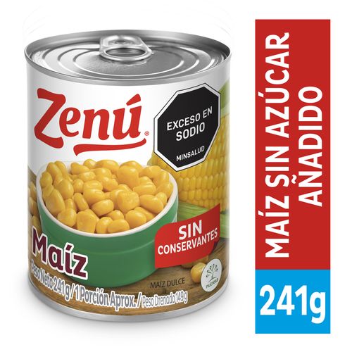 MAIZ DUCLE LATA ZENU  x 241 GR