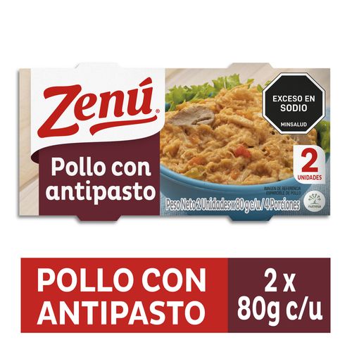 POLLO ANTIPASTO X 2UN DUOPACK  x 160GR