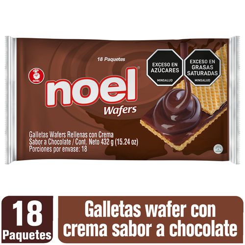 WAFERS NOEL CHOCOLATE X18UN x 432GR