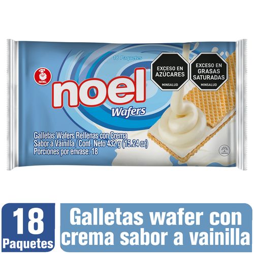 WAFERS NOEL VAINILLA x18U  x 432GR