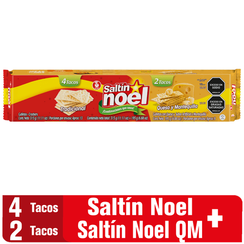 GALLETA SALTIN NOEL 6 TACOS DUO