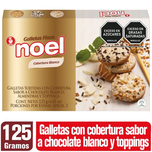GALLETA NOEL CHOCOLATE  BLANCO*125GR