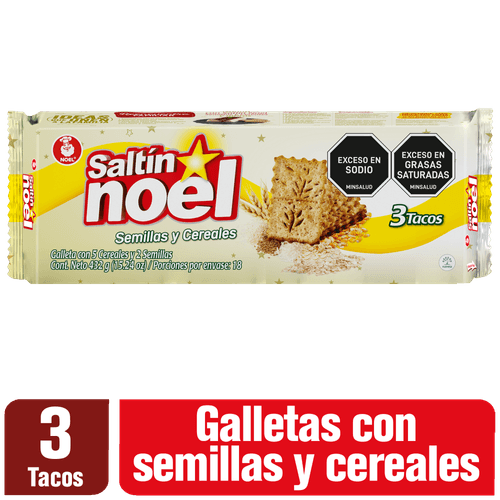 GALLETA SALTIN SEMILL CEREAL NOEL*432GR