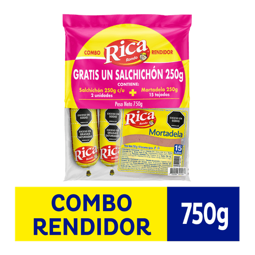 OF COMBO RICA *500G GTS SALCHICHON *250G