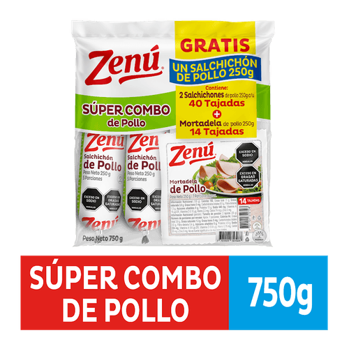 OF COMBO ZENU *500G GTS SALCHICHON *250G