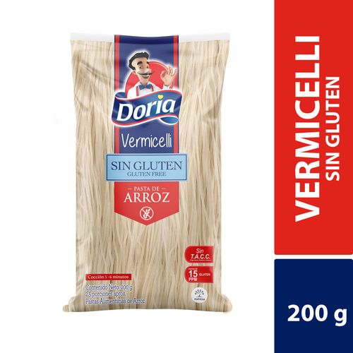 PASTA DORIA VERMICELLI SIN GLUTEN *200GR