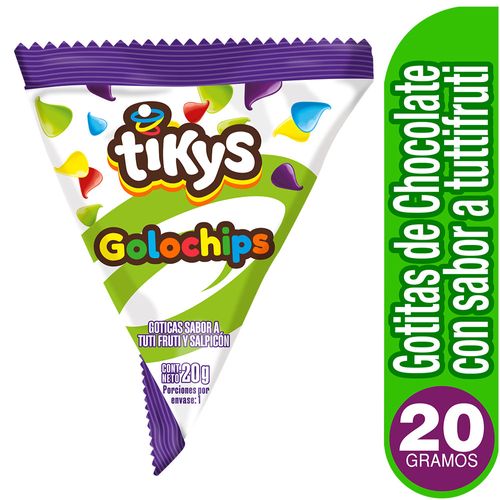 CHOCOLATES TIKYS GOLOCHIPS *20GR