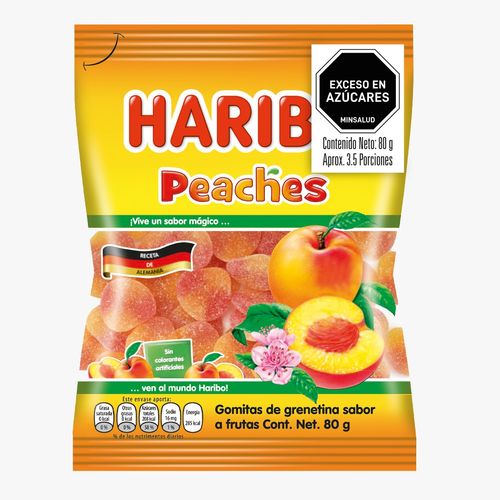 GOMAS HARIBO MELOCOTON BOLSA *80GR