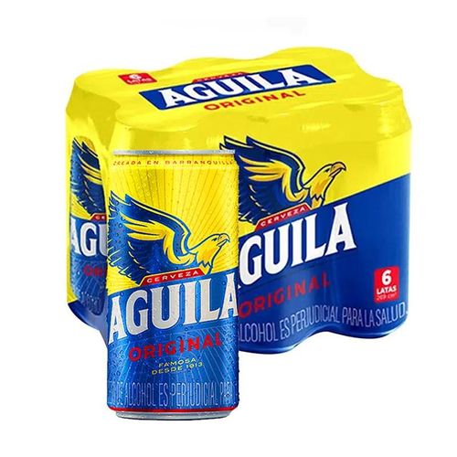 CERVEZA AGUILA CAN 6XUND *269ML