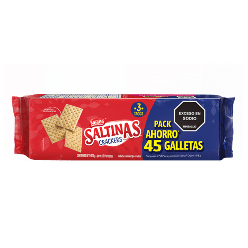 SALTINAS CRACKERS X3 TACOS *270GR