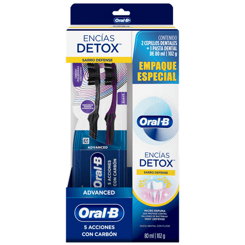 ENCIAS DETOX CEPILLOX2 + PASTA DEN *80ML