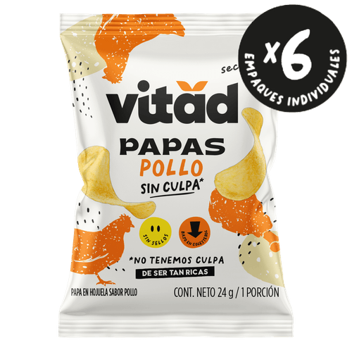 PAPAS POLLO VITAD X6UND *144GR