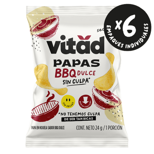 PAPAS BBQ DULCE VITAD X6UND *144GR