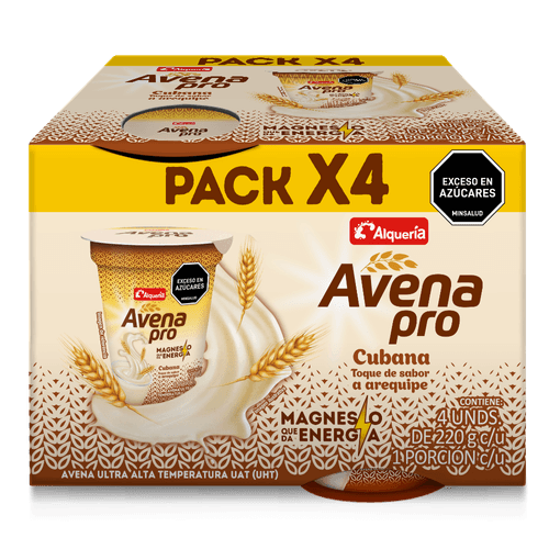 AVENA PRO CUBANA VASO x4UND *880GR