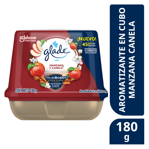 GLADE CUBE MANZANA-CANELA *180GR