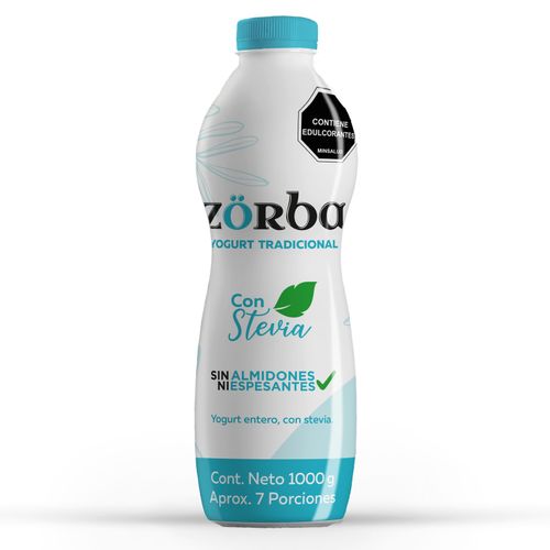 YOGURT LIQUIDO ZORBA STEVIA *1000GR