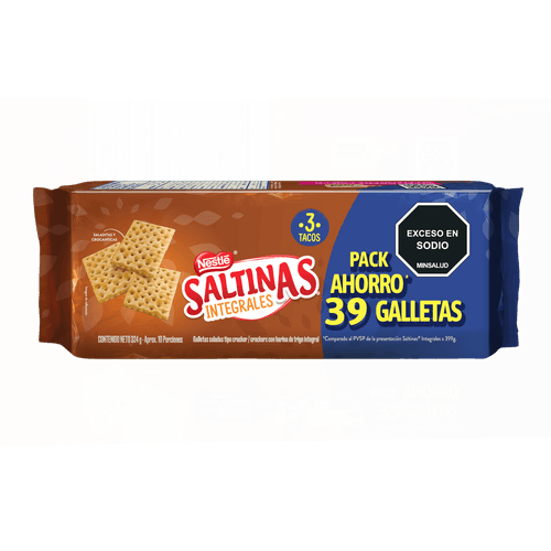 SALTINAS INTEGRAL X3 TACOS *324GR