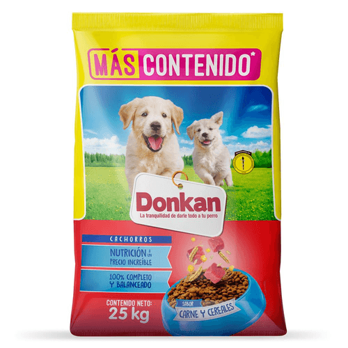 DONKAN CACHORROS CARNE Y CEREALES X 25KG