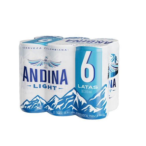 ANDINA LIGHT SIXPACK LATA *1860ML