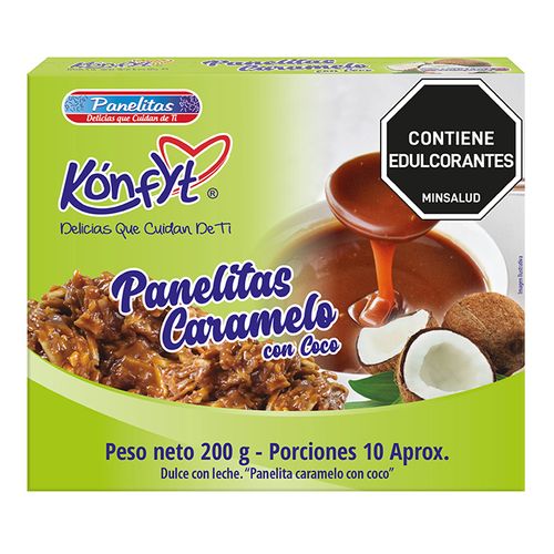 PANELITA CARAMELO SIN AZUCAR  x 200GR