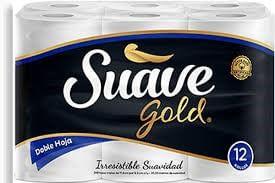 PAPEL HIG SUAVE GOLD 32M T/HOJA X12 UND