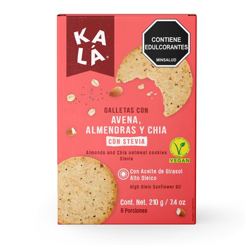 GALLETA KALA AVENA ALMENDRA CHIA*216GR