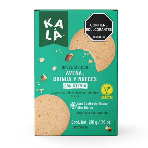 GALLETA KALA AVENA QUINUA NUECES*216GR