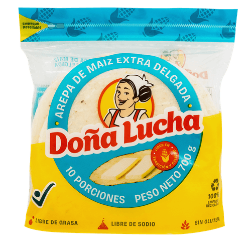 AREPA TELA BLANCA DELG DOÑA LUCHA *700GR