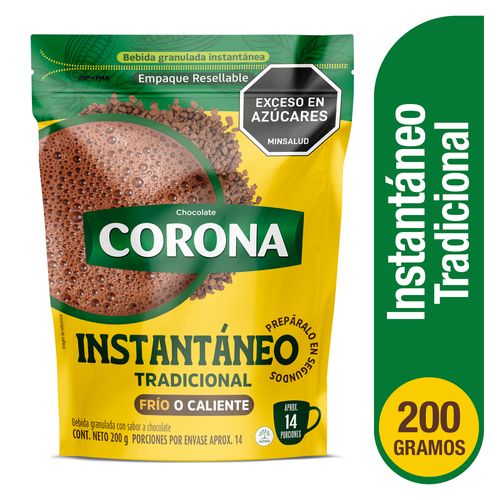 CHOCOLATE CORONA INSTANTANEO *200GR