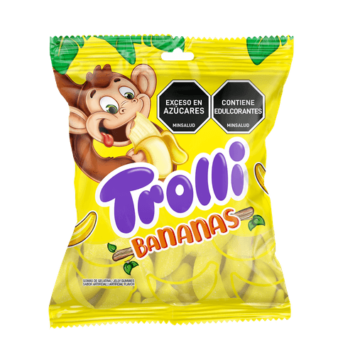 GOMAS TROLLI BANANAS *70GR