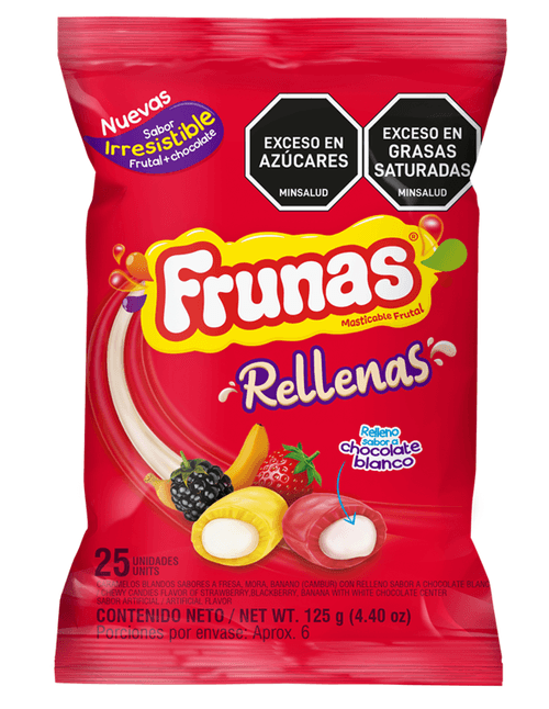 FRUNAS RELLENAS X25 *125GR