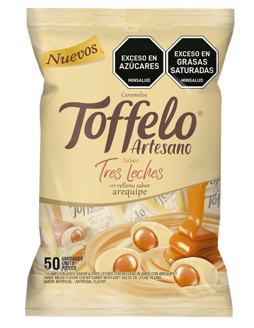 CONFITE TOFFELO TRES LECHES X50 *250GR