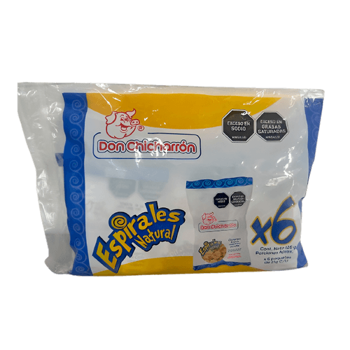 ESPIRAL DON CHICHARRON NAT X6 *126GR