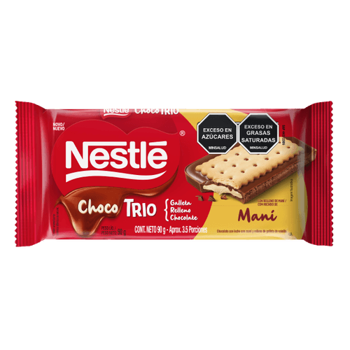 NESTLE CHOCO TRIO MANI *90GR