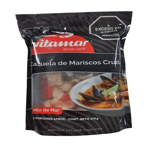 CAZUELA DE MARISCOS CRUDA VITAMAR *475GR