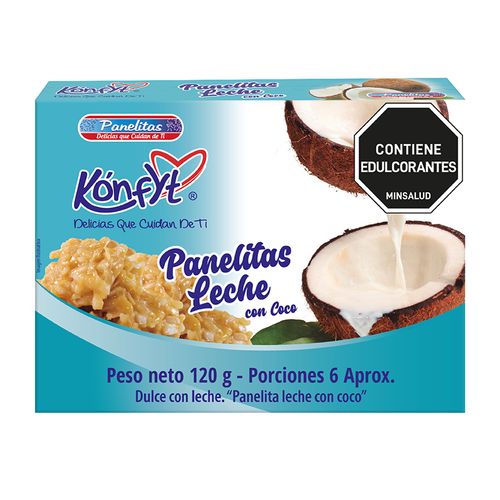 PANELITA COCO BLANQUITAS S/AZUCAR *120GR