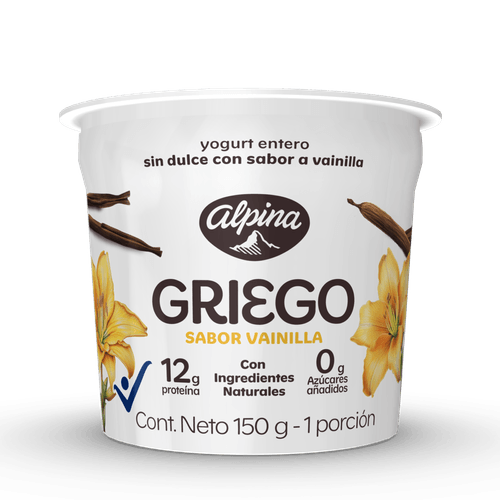 YOGURT GRIEGO VAINILLA ALPINA *150GR