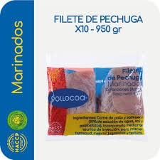 FILETE PECHUGA POLLOCOA x 10UND x 950GR