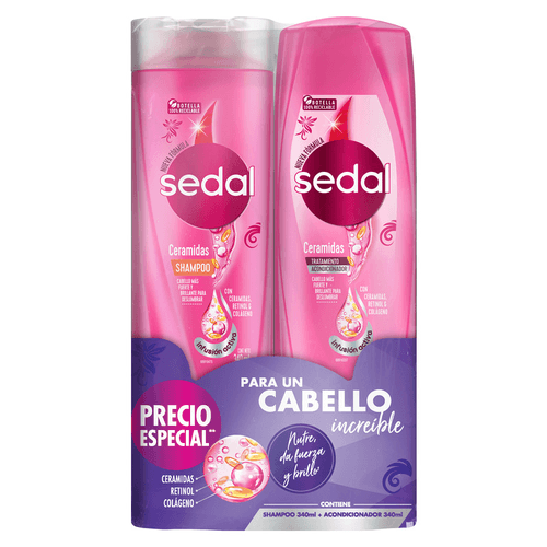 SEDAL SH CERAMIDAS *340ML+ACOND*340ML