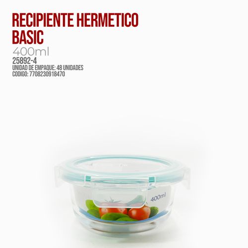 RECIPIENTE HERMETICO BASIC 400ML 25892-4