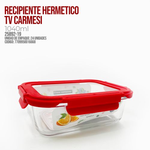RECIPIENTE HERMETICO TV CARMESI 25892-19
