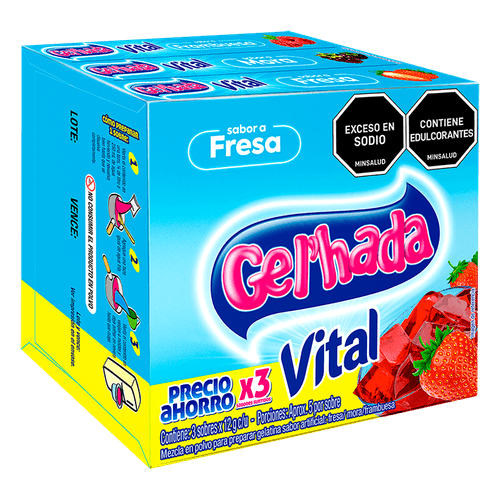 GELATINA GELHADA VITAL X3 *36GR