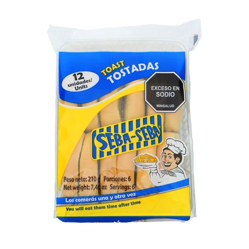 TOSTADAS 12U 210gr SEBA SEBA