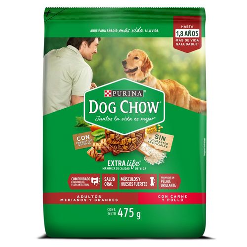 DOG CHOW ADULTOS MEDIANOS Y GRANDE*475GR