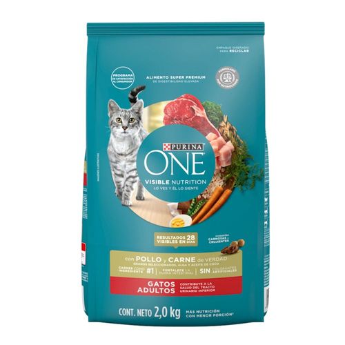 ONE GATO ADULTO POLLO/CARNE x 2KG