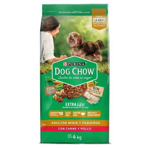 DOG CHOW ADULTOS MINIS Y PEQUEÑOS x 4KG