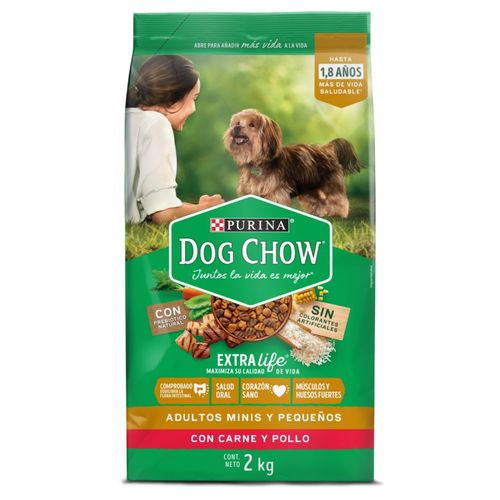 DOG CHOW ADULTOS MINIS Y PEQUEÑOS x 2KG
