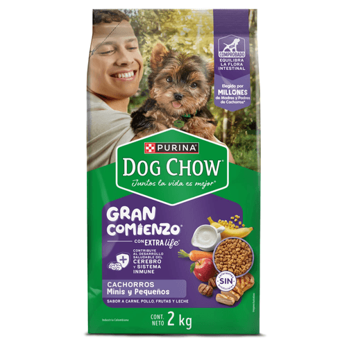 DOG CHOW CACHORROS MINIS Y PEQUENOS *2KL