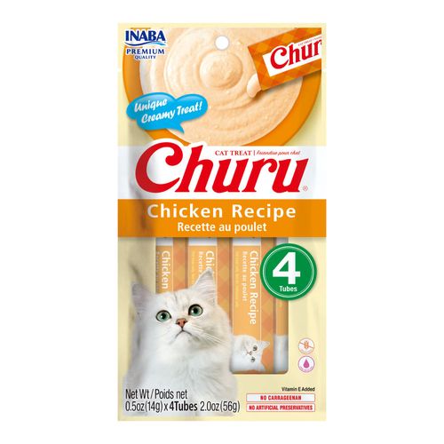 CHURU CAT CHICKEN RECIPE X4 TUBES *56GR