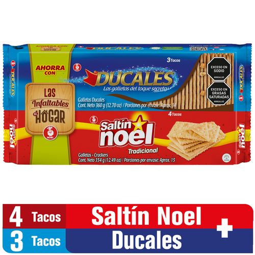 GALLETAS SALTIN *354GR+DUCALES *360GR